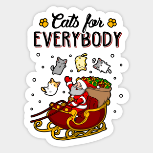 Cats For Everybody Sticker